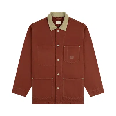 Pre-owned Aimé Leon Dore Denim Barn Jacket 'henna' | Red | Men's Size Xxl