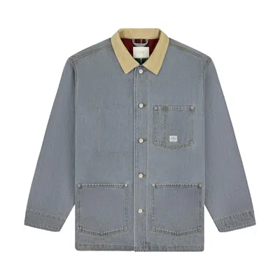 Pre-owned Aimé Leon Dore Denim Barn Jacket 'light Grey Wash' | Men's Size Xs In Gray