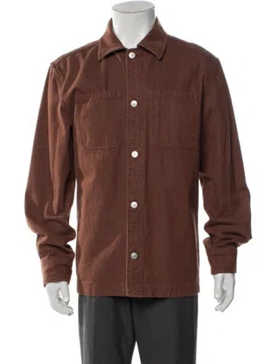 Pre-owned Aimé Leon Dore Denim Jacket In Brown