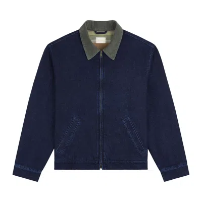 Pre-owned Aimé Leon Dore Denim Zip Jacket 'dark Wash' | Blue | Men's Size Xxl