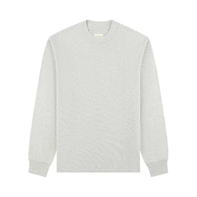 Pre-owned Aimé Leon Dore Dimebag Long-sleeve Mockneck Tee 'oatmeal Melange' | Tan | Men's Size Xxl In Brown