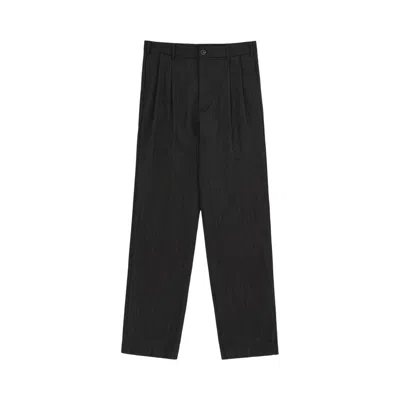 Pre-owned Aimé Leon Dore Double Pleated Wool Trouser 'charcoal' | Black | Men's Size M