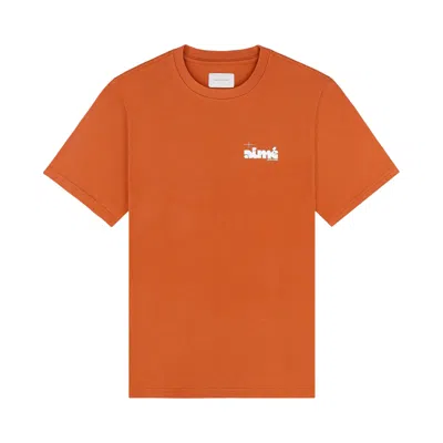 Pre-owned Aimé Leon Dore Drafting Logo Tee 'rust' | Orange | Men's Size L
