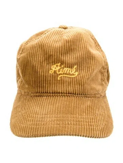 Pre-owned Aimé Leon Dore Embroidered Accent Baseball Hat In Neutral