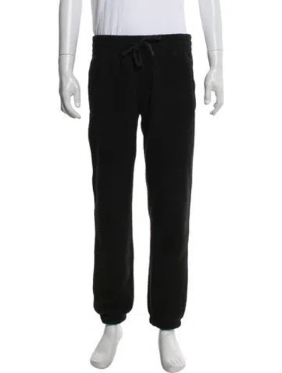 Pre-owned Aimé Leon Dore Embroidered Accent Lounge Bottoms In Black