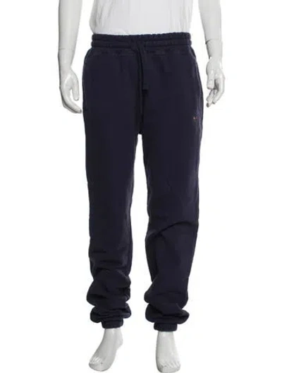 Pre-owned Aimé Leon Dore Embroidered Accent Pajama Bottoms In Blue