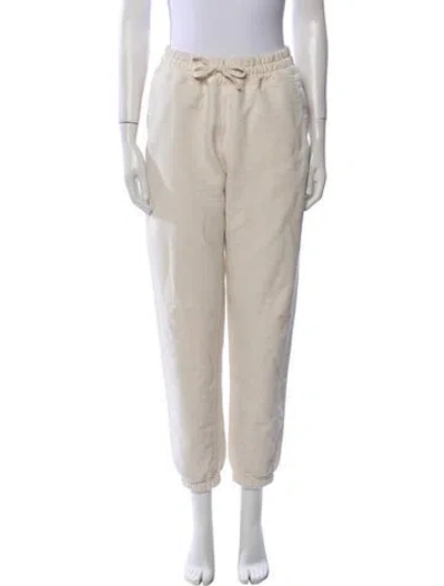 Pre-owned Aimé Leon Dore Embroidered Accent Sweatpants In Neutral