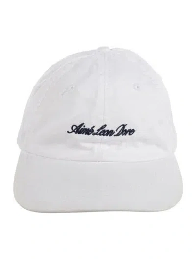 Pre-owned Aimé Leon Dore Embroidered Baseball Cap In White