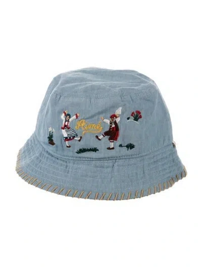 Pre-owned Aimé Leon Dore Embroidered Bucket Hat In Blue