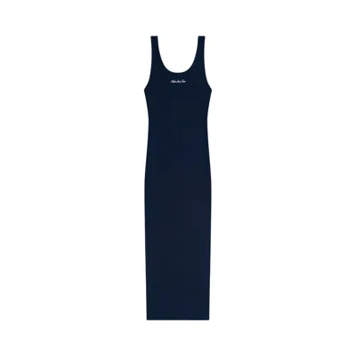 Pre-owned Aimé Leon Dore Embroidered Logo Tank Dress 'navy Blazer' | Blue | Women's Size M