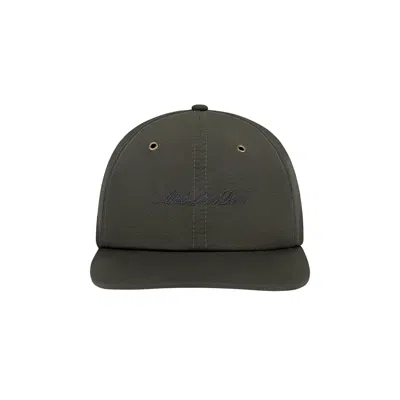 Pre-owned Aimé Leon Dore Embroidered Script Sport Hat 'rosin' | Green | Men's Size Onesize