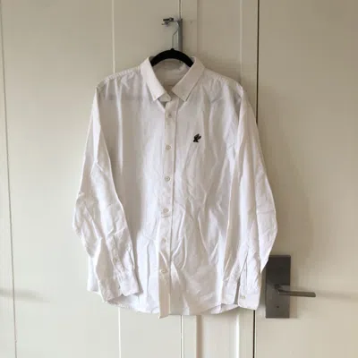 Pre-owned Aimé Leon Dore Embroidered Winged Foot A Oxford Shirt In White