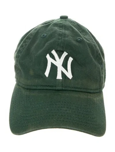 Pre-owned Aimé Leon Dore Embroidered Yankees Baseball Cap In Green