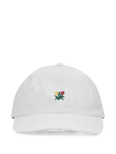 Aimé Leon Dore Embroidered-crest Baseball Cap In White