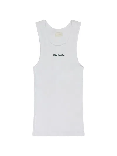 Aimé Leon Dore Embroidered-logo Tank Top In White
