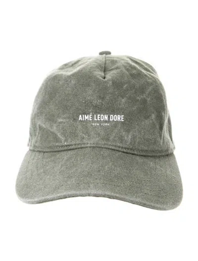 Pre-owned Aimé Leon Dore Fabric Baseball Cap In Green