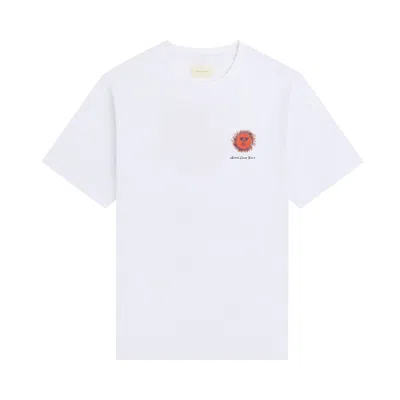 Pre-owned Aimé Leon Dore Fassianos "sovereign Sun" Tee 'bright White' | Men's Size L