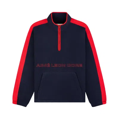 Pre-owned Aimé Leon Dore Fleece Mountain Pullover 'navy Blazer' | Blue | Men's Size S