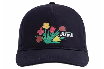 Pre-owned Aimé Leon Dore Aime Leon Dore Floral Chino Hat Navy