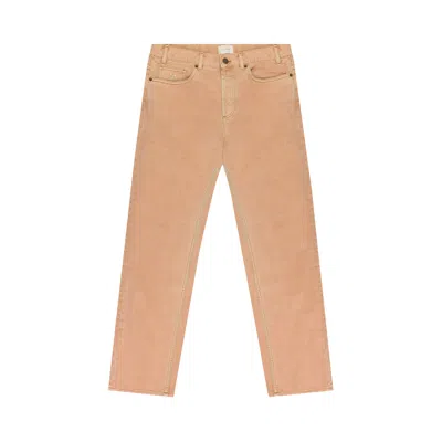 Pre-owned Aimé Leon Dore Garment Dyed 5-pocket Straight-fit Denim 'peach Beige' | Pink | Men's Size Xl