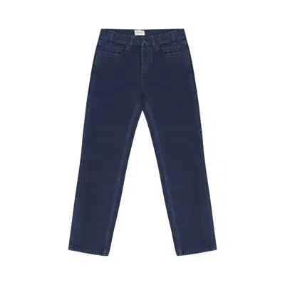Pre-owned Aimé Leon Dore Garment Dyed Straight Fit Denim 'maritime Blue' | Men's Size 30