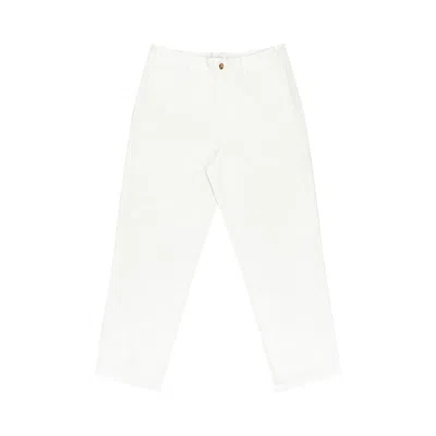 Pre-owned Aimé Leon Dore Garment Dyed Straight Fit Pants 'white' | Men's Size Xl