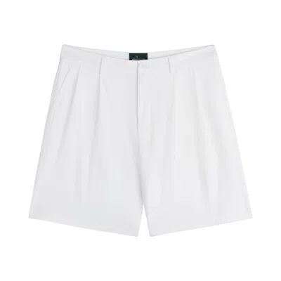 Pre-owned Aimé Leon Dore Golf Cordura Double Pleated Short 'bright White' | Men's Size 30