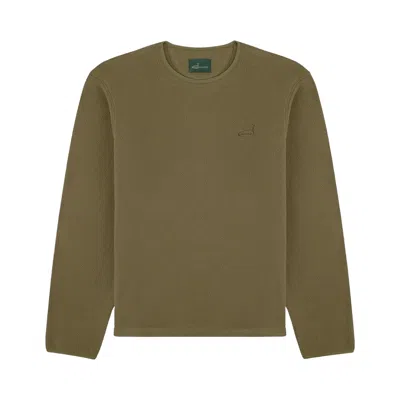 Pre-owned Aimé Leon Dore Golf Long-sleeve Fleece Tee 'winter Moss' | Green | Men's Size Xl