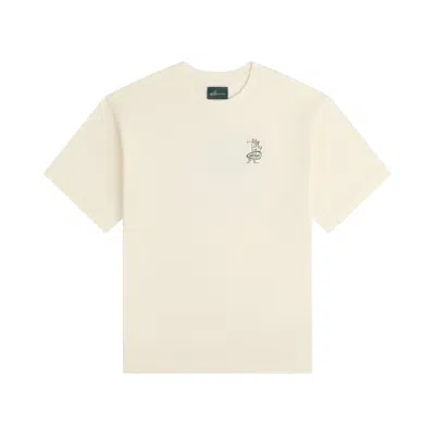 Pre-owned Aimé Leon Dore Golf Swing Tee 'coconut Milk' | Cream | Men's Size L In White