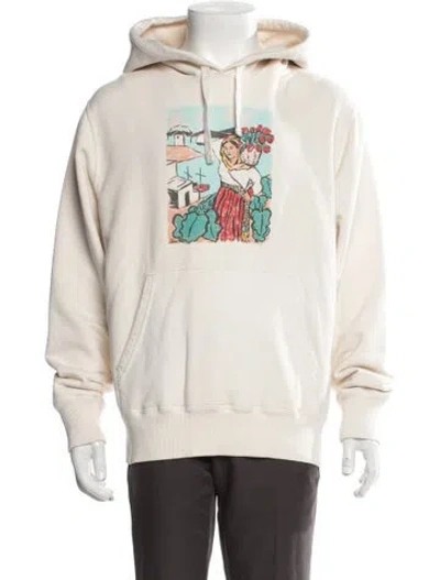 Pre-owned Aimé Leon Dore Graphic Print Crew Neck Hoodie In Neutral
