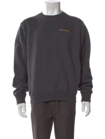 Pre-owned Aimé Leon Dore Graphic Print Crew Neck Pullover In Blue