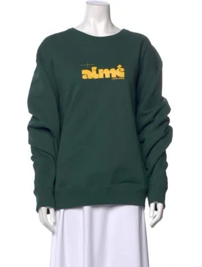 Pre-owned Aimé Leon Dore Graphic Print Crew Neck Sweater In Multi