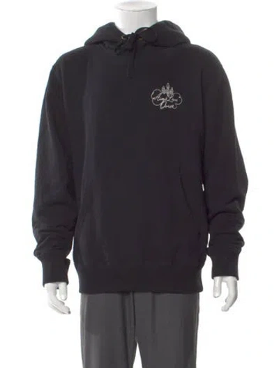 Pre-owned Aimé Leon Dore Graphic Print Crew Neck Sweatshirt In Black