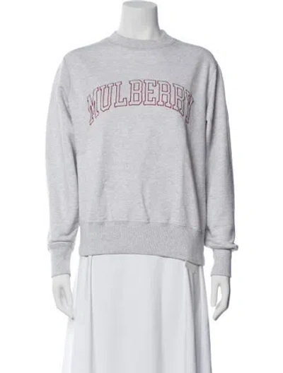 Pre-owned Aimé Leon Dore Graphic Print Crew Neck Sweatshirt In Gray