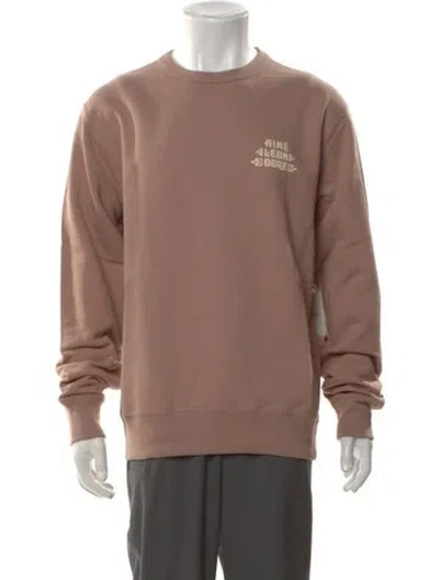 Pre-owned Aimé Leon Dore Graphic Print Crew Neck Sweatshirt W/ Tags In Neutral