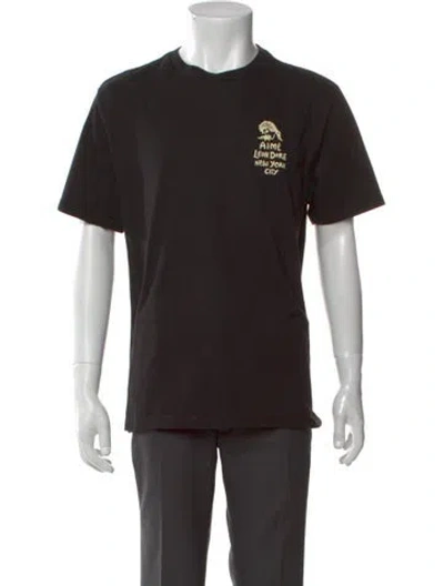 Pre-owned Aimé Leon Dore Graphic Print Crew Neck T-shirt In Black