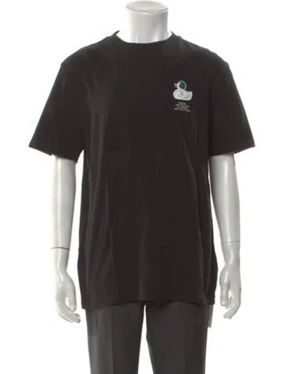 Pre-owned Aimé Leon Dore Graphic Print Crew Neck T-shirt In Black