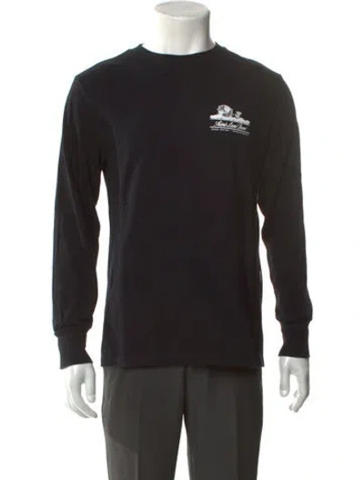 Pre-owned Aimé Leon Dore Graphic Print Crew Neck T-shirt In Black