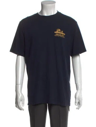 Pre-owned Aimé Leon Dore Graphic Print Crew Neck T-shirt In Black