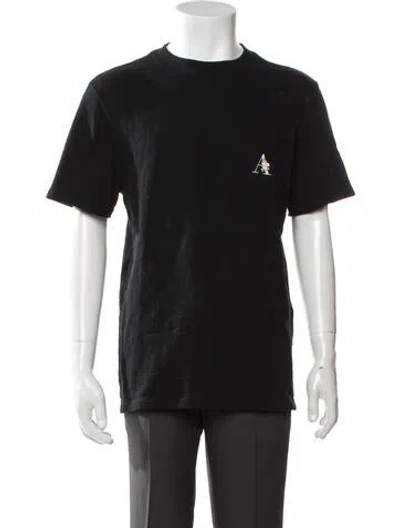 Pre-owned Aimé Leon Dore Graphic Print Crew Neck T-shirt In Black