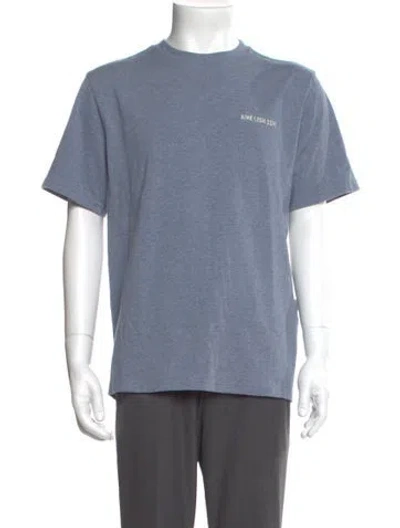 Pre-owned Aimé Leon Dore Graphic Print Crew Neck T-shirt In Blue