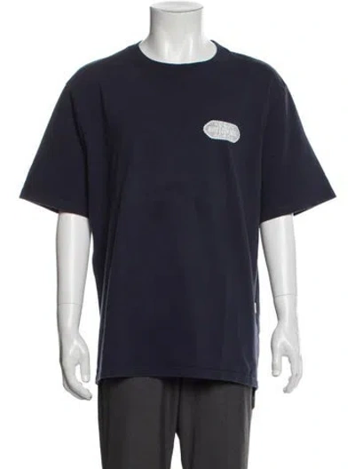 Pre-owned Aimé Leon Dore Graphic Print Crew Neck T-shirt In Blue