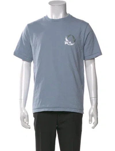 Pre-owned Aimé Leon Dore Graphic Print Crew Neck T-shirt In Blue