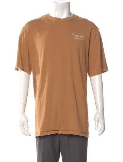 Pre-owned Aimé Leon Dore Graphic Print Crew Neck T-shirt In Brown