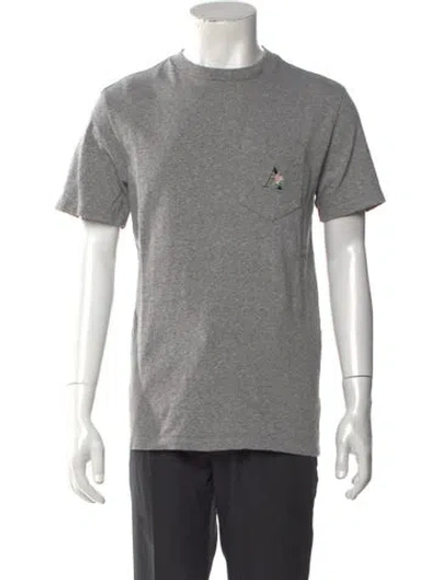 Pre-owned Aimé Leon Dore Graphic Print Crew Neck T-shirt In Gray