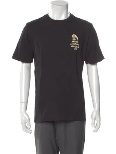 Pre-owned Aimé Leon Dore Graphic Print Crew Neck T-shirt In Gray
