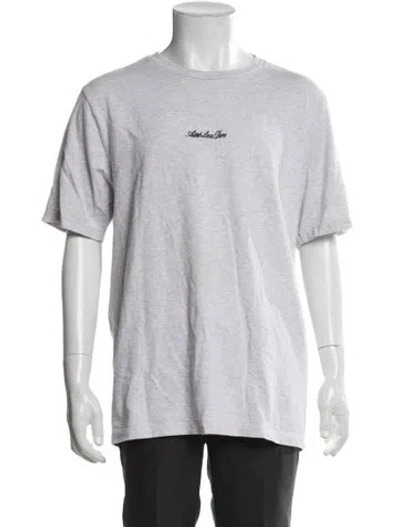 Pre-owned Aimé Leon Dore Graphic Print Crew Neck T-shirt In Gray