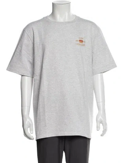 Pre-owned Aimé Leon Dore Graphic Print Crew Neck T-shirt In Gray
