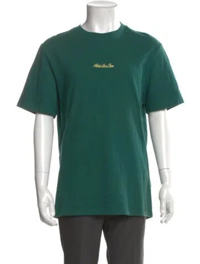 Pre-owned Aimé Leon Dore Graphic Print Crew Neck T-shirt In Green