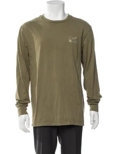 Pre-owned Aimé Leon Dore Graphic Print Crew Neck T-shirt In Green